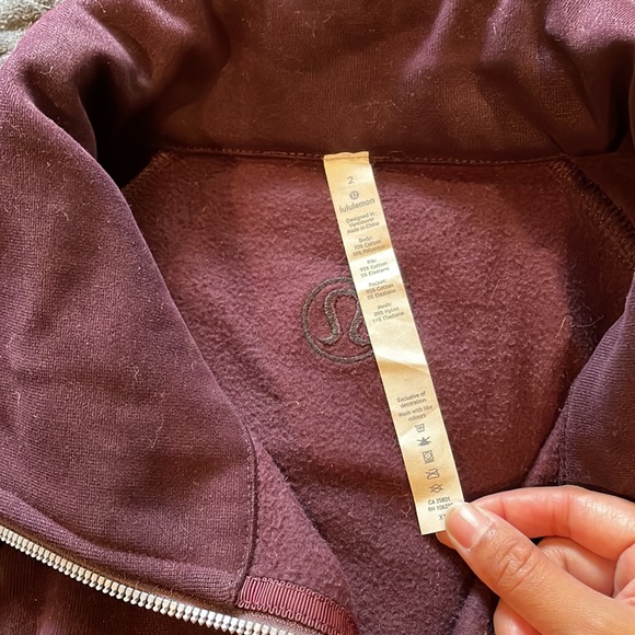 Lululemon plum sweat suit - Picture 3 of 5